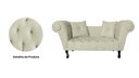 Ver imagem 4 de Namoradeira Recamier Sofá Decorativo 02 Lugares Dubai Corano Bege - Lm Decor