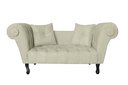 Ver imagem 2 de Namoradeira Recamier Sofá Decorativo 02 Lugares Dubai Corano Bege - Lm Decor