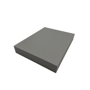 Tampa de Proteção Fogão Cooktop 1 Boca Mdf Cinza 31x51x6,5