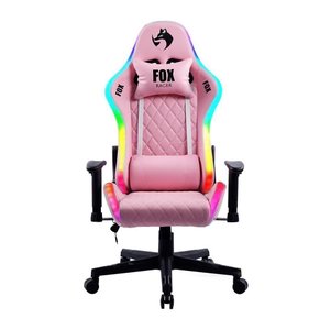 Cadeira Gamer Fox Racer Rgb com Iluminação Led Rosa Ut-c1583l