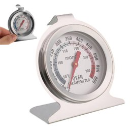 Termometro Analogico Forno 300 Graus Inox Culinaria Preparo Refeiçao Cozinha Domestico Profissional  - 1