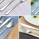 Ver imagem 2 de Faqueiro Aço Inox 24 Peças Maleta Dourada Moderna Luxo