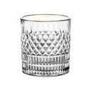 Ver imagem 2 de Jogo de 6 Copos em Cristal com Borda Dourada 310ml