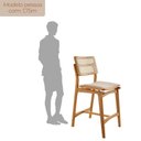Ver imagem 4 de Conjunto com 2 Banquetas em Madeira Eloa Premium Bege/Off White/Imbuia Marrom