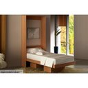 Ver imagem 1 de Cama Solteiro Multifuncional Articulada Dobrável Cm8015 Amêndoa - Tecno Mobili