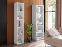 Ver imagem 3 de Conjunto de Estante Livreiro Belila 4 Prateleiras Branco