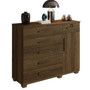 Cômoda Milano 6 Gavetas 1 Porta 1 Prateleira com Sapateira - Benetil