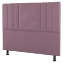 Ver imagem 3 de Kit Cabeceira E Baú Cama Box Casal Grace 140Cm Suede Rosé