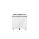 Ver imagem 1 de Gabinete Balcão Andreia Cooktop 4 ou 5 Bocas - Ajl Móveis Balcão Cooktop Branco