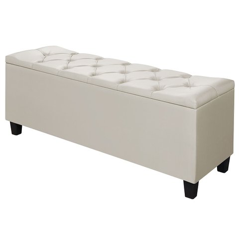 Recamier Baú Sapateira Grecia 1.50cm Areia