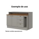 Ver imagem 2 de Bancada Alta Ilha Gourmet Americana Henn - Cinza