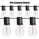 Ver imagem 2 de Cordão Varal de Luzes Eco Preto 10e27 10m Ip54
