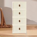 Ver imagem 3 de Armario Organizador Dobravel 4 Andares Empilhavel Porta Objetos Roupa Decoraçao Organizaçao Quarto S