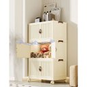 Ver mais imagens de Armario Organizador Dobravel 4 Andares Empilhavel Porta Objetos Roupa Decoraçao Organizaçao Quarto S