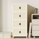 Ver imagem 5 de Armario Organizador Dobravel 4 Andares Empilhavel Porta Objetos Roupa Decoraçao Organizaçao Quarto S