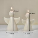 Ver imagem 4 de Vela Decorativa Dupla Anjos Minimalistas