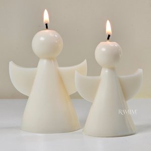 Vela Decorativa Dupla Anjos Minimalistas