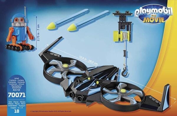 Brinquedo Playmobil O Filme Robotitron Com Drone Sunny 70071 - 4