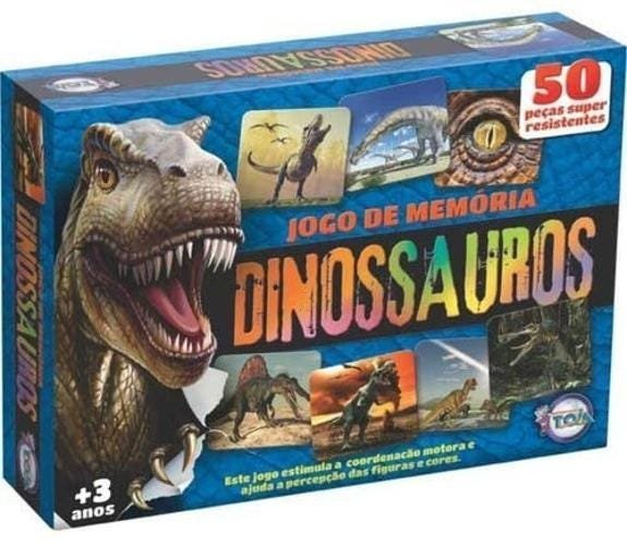 Jogo da Memoria Dinossauros 40pcs - Pais e Filhos