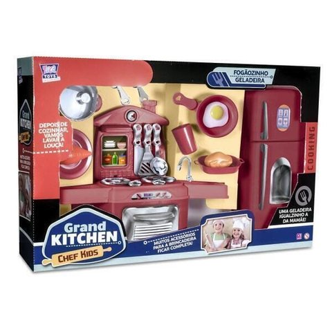 Kit Cozinha de Brinquedo Grand Kitchen Chef Kids