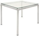 Ver imagem 1 de Mesa Lateral Dakot Tampo Vidro Base Cromada 60 Cm (larg) - 41168