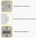 Ver imagem 5 de Guarda Roupa Bariloche 6 Portas com Espelho - Tcil Móveis