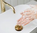 Ver imagem 1 de Valvula Ralo Click Dourado Gold 7/8 inox Pia Lavatório Cuba