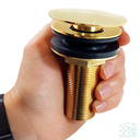 Ver imagem 4 de Valvula Ralo Click Dourado Gold 7/8 inox Pia Lavatório Cuba