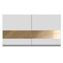 Ver imagem 2 de Armário Aéreo Glamy 2 Portas com Vidro 120cm Branco Madesa