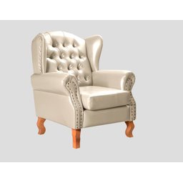Poltrona Chesterfield Imperador Botonê Vintage - 2