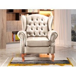 Poltrona Chesterfield Imperador Botonê Vintage - 3