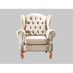 Poltrona Chesterfield Imperador Botonê Vintage - 1