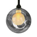 Ver imagem 2 de Lustres Pendentes Óctuplo Preto Harmony Bolinha Fumê