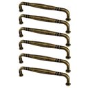 Ver imagem 1 de Kit 6 Puxadores Alça Ouro Velho Tamboreado 1767 Grenade Móve