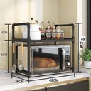 Ver imagem 7 de Rack Suporte Microondas Organizador Cozinha Lavanderia Prateleira Multiuso Porta Temperos Produtos D