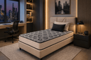 Ver imagem 3 de Colchão Solteiro Espuma D28 14 Cm Bege Ideal para Cama Solteiro
