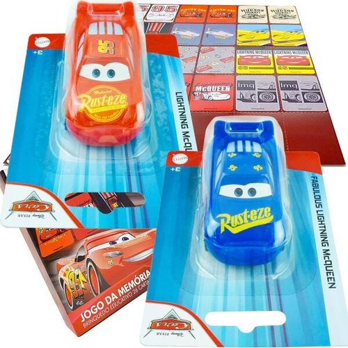 Carrinhos Relâmpago Mcqueen Mattel + Jogo Da Memória Carros Disney