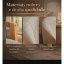 Ver imagem 2 de Kit 6 Cadeiras Madeira Maciça Tecido Linho Premium Areia