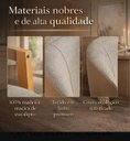 Ver imagem 2 de Kit 6 Cadeiras Madeira Maciça Tecido Linho Premium Areia