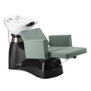 Ver imagem 3 de Lavatório de Cabelo Salão de Beleza Cabelereiro Barbeiro Profissional com Apoio para Pés Verde