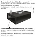 Ver imagem 5 de Mesa de Centro Moderna em Mdf Life Sala de Estar 91x70 Cm:cinza Régio