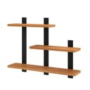 Ver imagem 7 de Mesa de Escritório em L Gaveteiro Estante Nicho Moderno 5 Gavetas 100% MDF Freijó com Preto Fosco