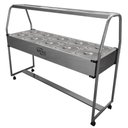 Ver imagem 1 de Carro Buffet Conjugado Duplo Spl513co 10 Cubas Quentes E 5 Frias 127V - Spolu