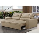 Ver imagem 1 de Sofá Retrátil e Reclinável 2 lugares com Molas 1,50m Lais Suede Bege Adonai Estofados