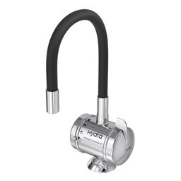 Torneira Elétrica Hydra Hydralar Gourmet 4t de Bancada Preto / Cromado 127V - 1