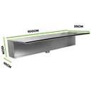 Ver imagem 6 de Cascata para Piscina de Embutir Lamina Longa Grande - 100 Cm