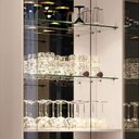 Ver imagem 2 de Cristaleira de Vidro com Espelho River Castanho/off White H01 - D’Rossi