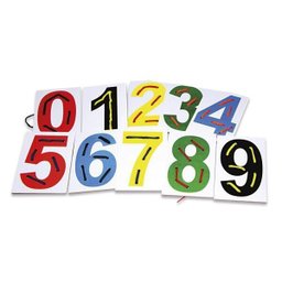Jogo Educativo Alinhavos Numerais 10 Peças Em Mdf, Idade 4 + - 2