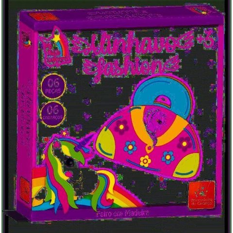 Jogo Alinhavo Fashion Unicórnio em Madeira