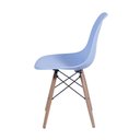 Ver imagem 3 de Cadeira Charles Eames Eiffel Dkr Base Madeira:azul Claro